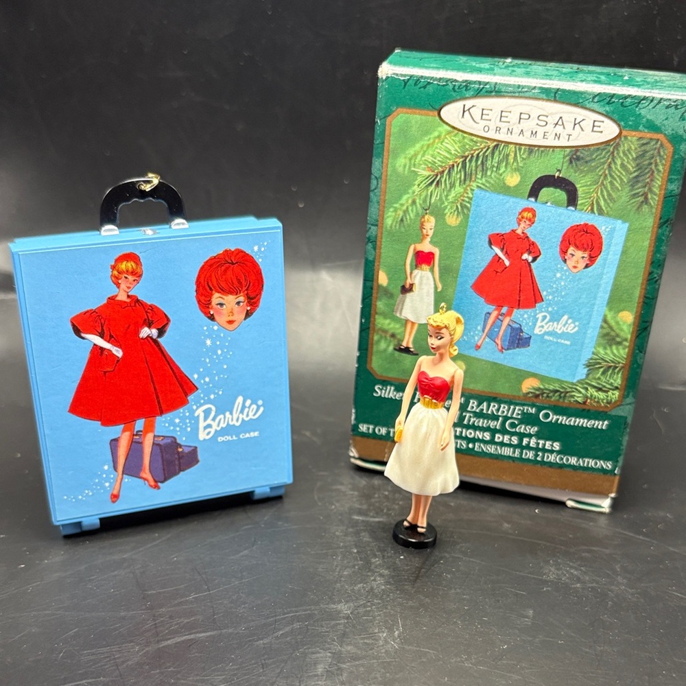 Barbie Keepsake Ornament Set 2000 Silken Flame set